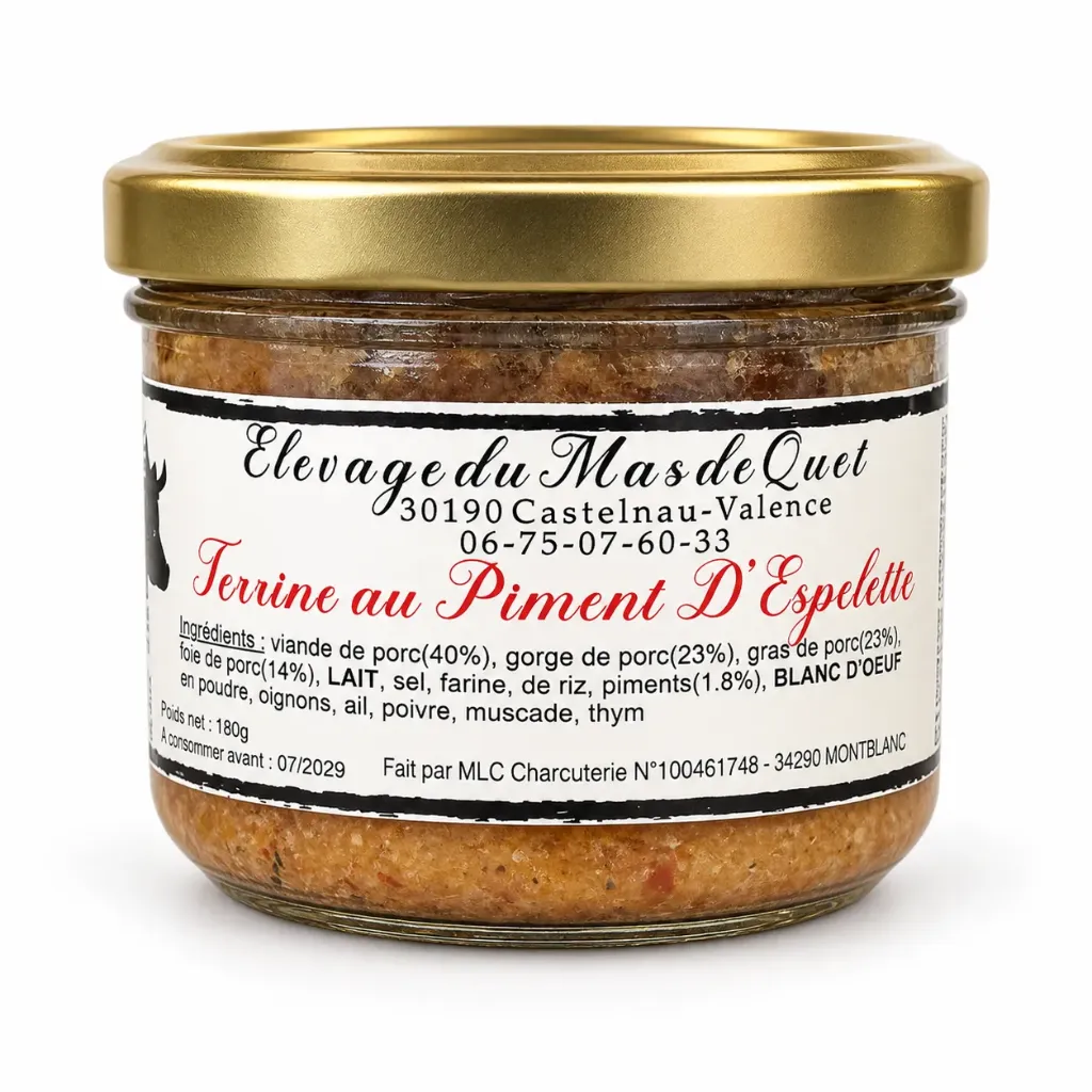 Terrine piment d'espelette
