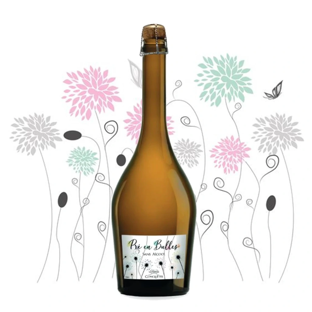 Domaine des Conquêtes Pré en Bulles sans alcool (Blanc)