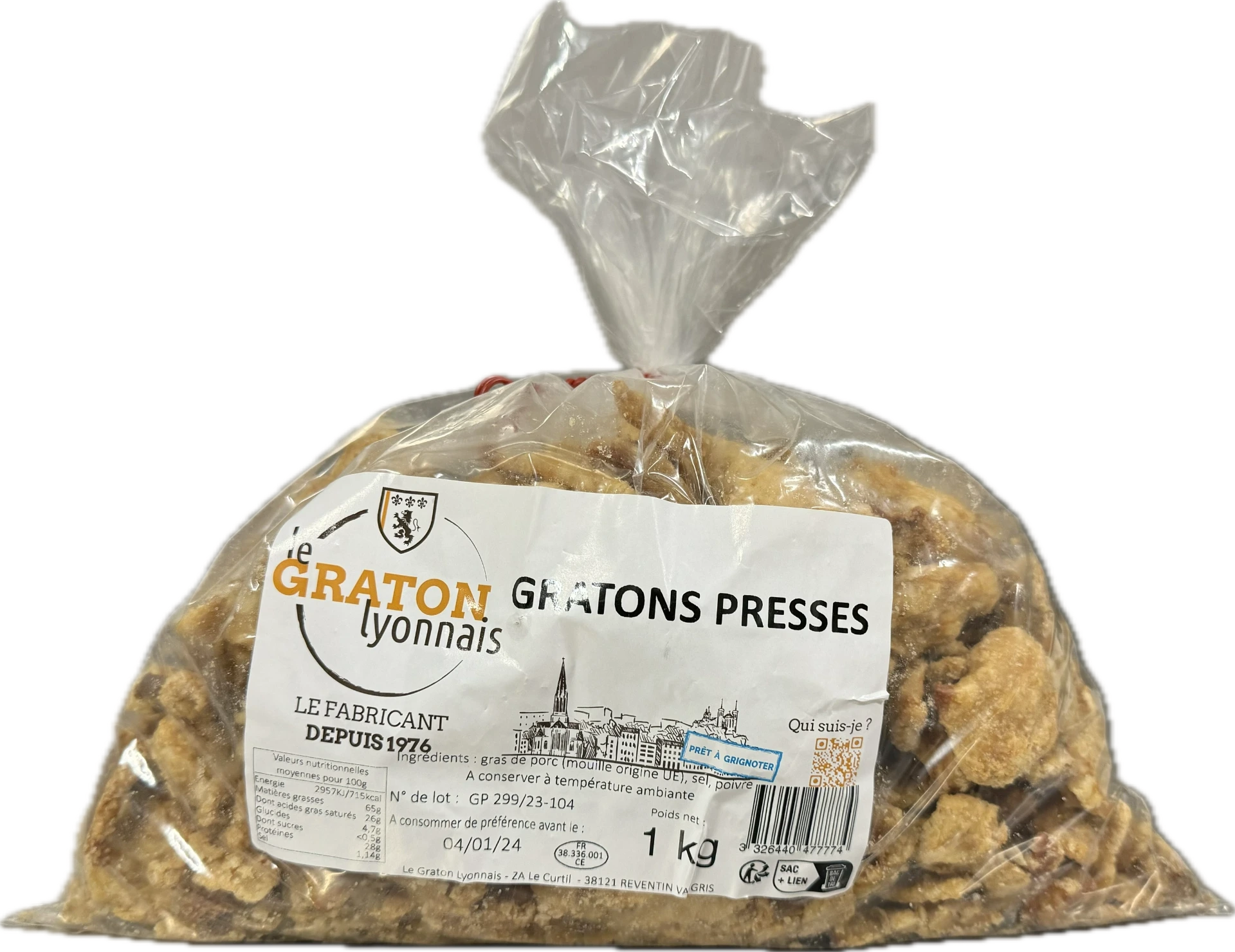 Graton pressé (kg)