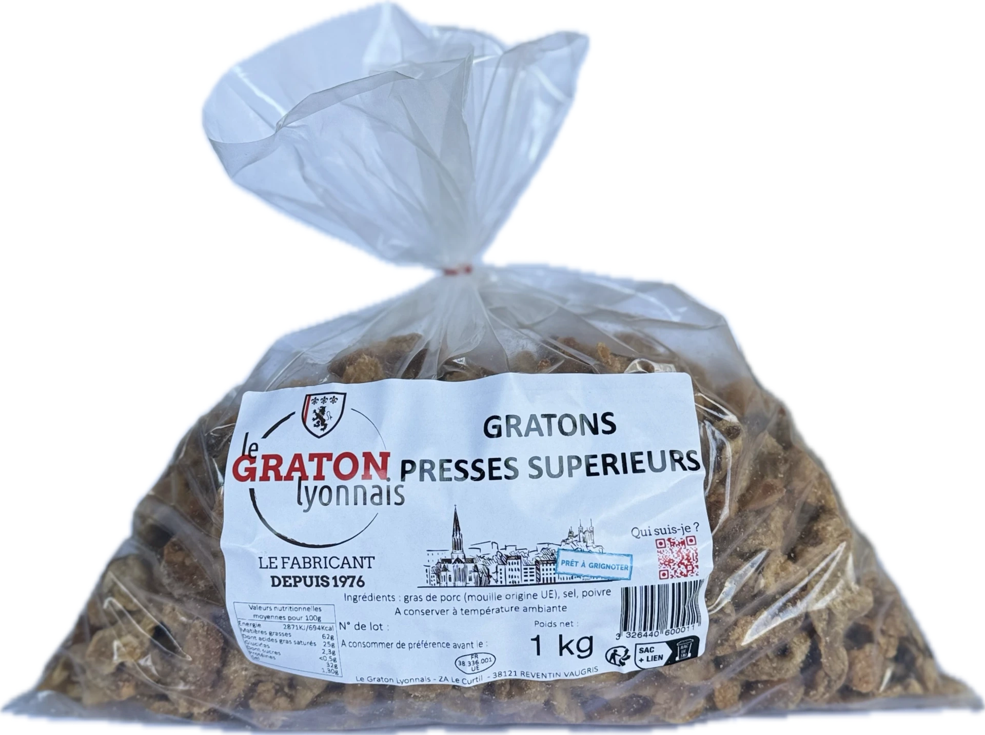 Graton pressé supérieur (kg)