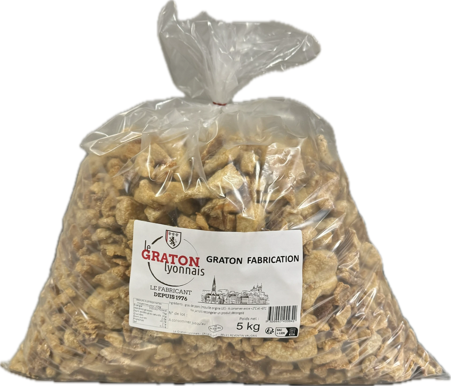 Graton non salé (5 kg)