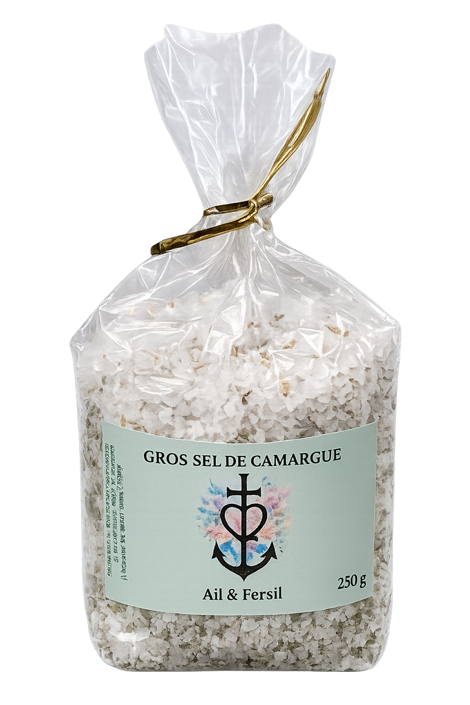 [SACH-GRS-AP-250G] Sachet à Gros sel - Ail & Persil - 250g