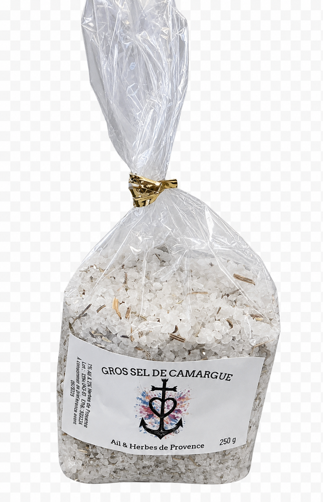 [SACH-GRS-AHP-250G] Sachet à Gros sel - Ail & Herbes de Provence - 250g