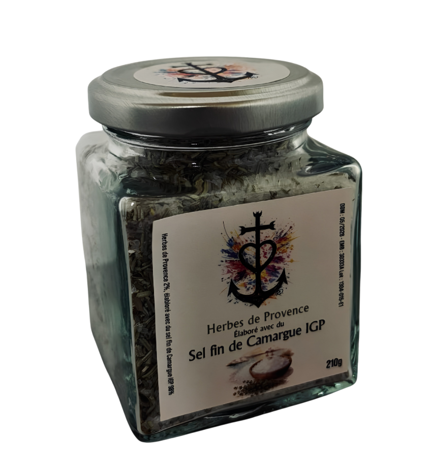 [POT-SEL-HP-210] Pot à sel fin - Herbes de Provence - 210g
